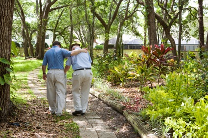Walking in the Park: VBPM doctors have considerable experience in geriatric care as well as general internal medicine.